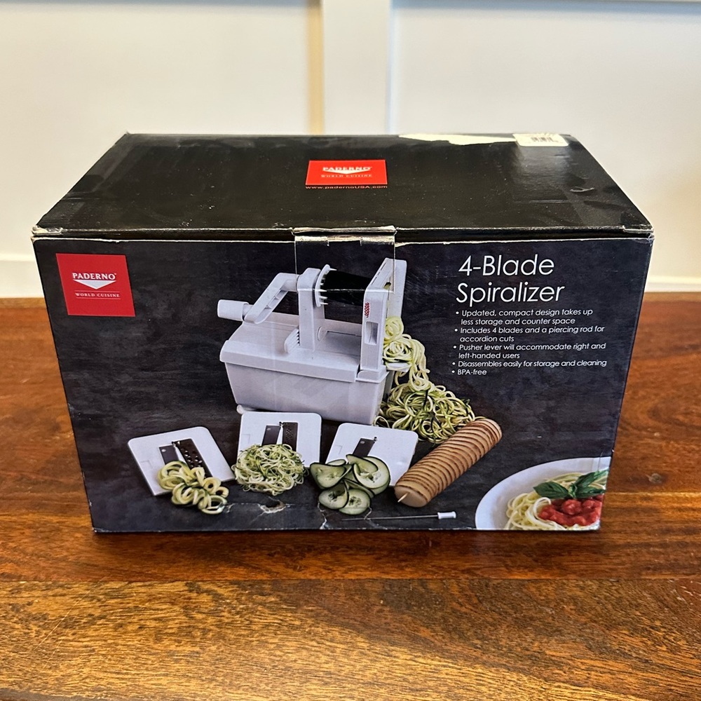 Paderno 4 Blade Spiralizer (Never used!)